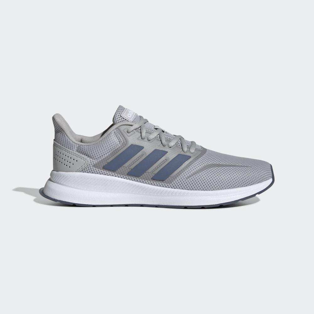 Adidas Men's Runfalcon Walking Shoes Grey/White Ireland EE8328